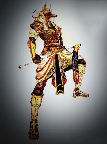 埃及死神阿努比斯的17款纹身手稿图片(17/17)