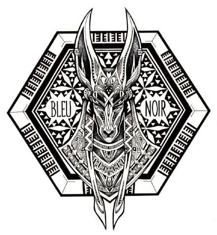 埃及死神阿努比斯的17款纹身手稿图片(14/17)