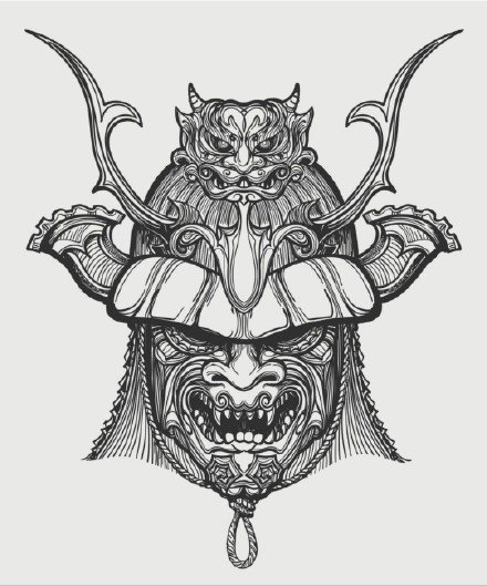 35款个性的黑灰色纹身小图素材图片(34/35)