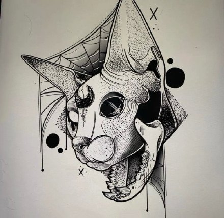 35款个性的黑灰色纹身小图素材图片(35/35)