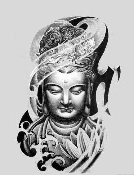 传统的36款佛像主题的佛祖纹身手稿图(27/36)