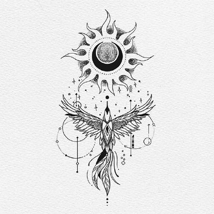 适合脊柱的9款精美纹身素材图片(6/9)