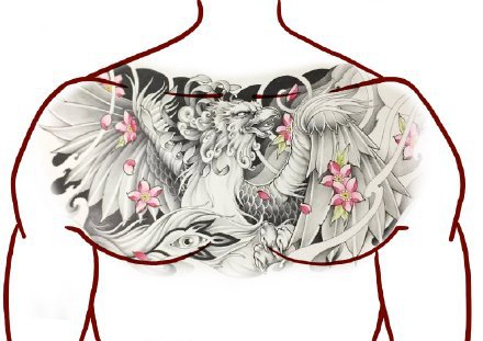 35款大花胸的纹身效果图素材手稿欣赏(20/35)