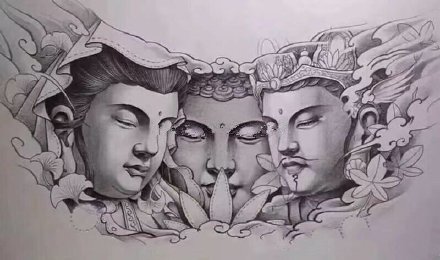 35款大花胸的纹身效果图素材手稿欣赏(8/35)