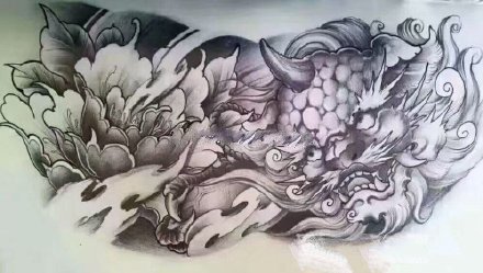 35款大花胸的纹身效果图素材手稿欣赏(4/35)