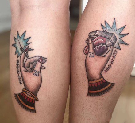 恋人纹身 适合情侣的9款成对漂亮纹身作品