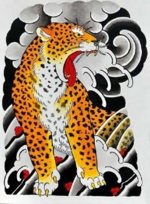 35款日式等半甲纹身主题的手稿图片(10/35)