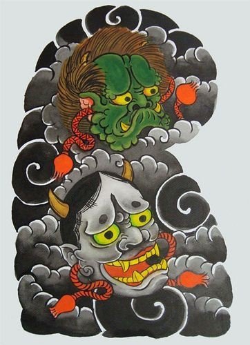 35款日式等半甲纹身主题的手稿图片(6/35)