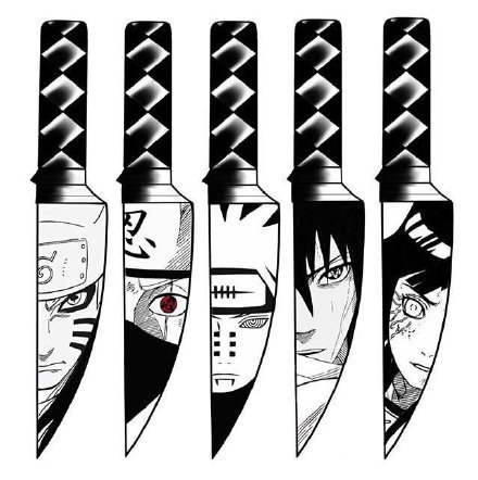 9组好看的小刀匕首纹身素材图片(9/9)