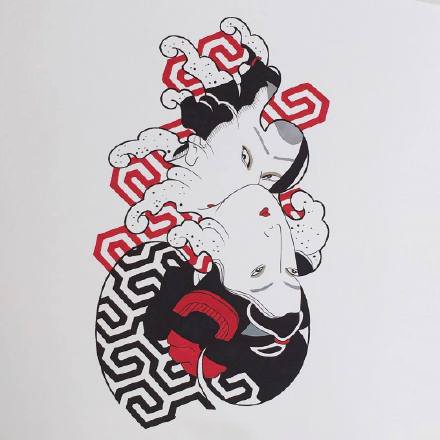 34款日式传统彩色小图纹身素材图片(29/34)