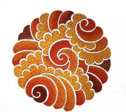 传统的9款祥云小圆图纹身手稿图片(9/9)