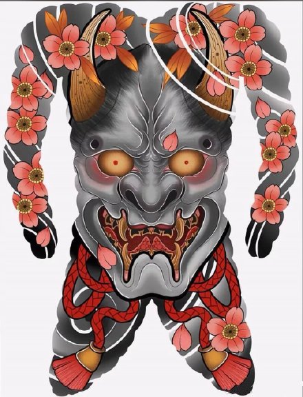 35组新传统等大满背的纹身手稿素材图片(20/35)