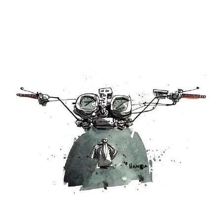 摩托车主题的9款纹身图案设计手稿(5/9)