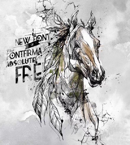 一组水墨星座生肖的纹身手稿图片(8/9)