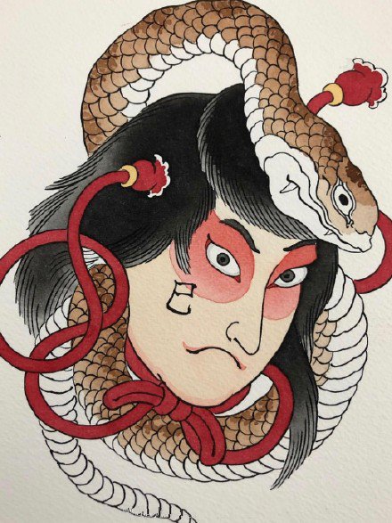 2套24张十二生肖的纹身手稿素材图片(19/24)