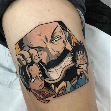 海贼王的14款索隆路飞的纹身作品