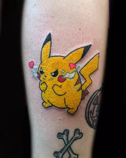 可爱的9张皮卡丘纹身图片