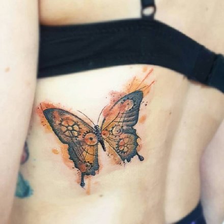 九款唯美的彩色清新感纹身图案欣赏