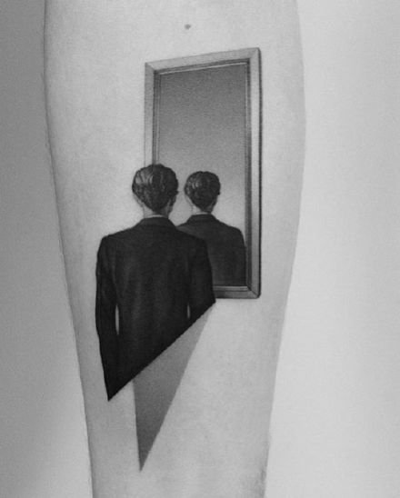 一组经典的艺术写实古典绘画的纹身图案