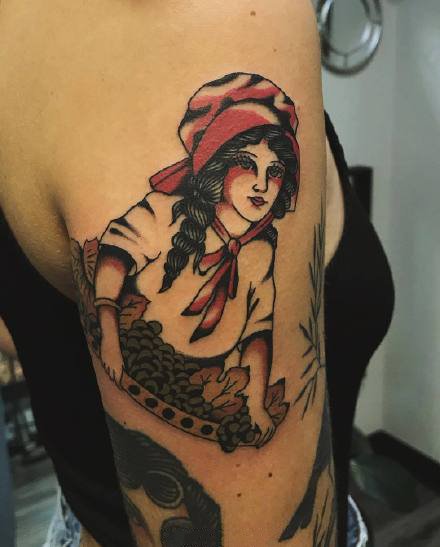 一组传统可爱的oldschool纹身图案欣赏