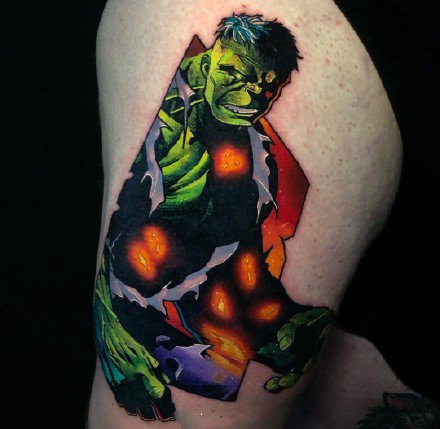 九款彩色绚丽的动漫人物纹身图案欣赏