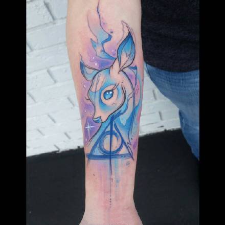 九款炫彩好看的彩色纹身图案欣赏