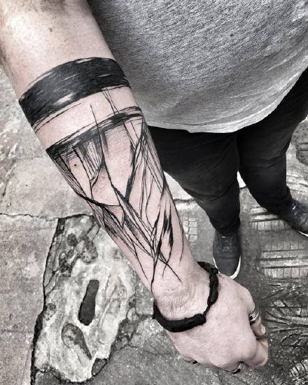 九款暗黑点刺帅气的纹身图案欣赏