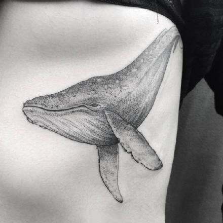 一组黑色点刺线条纹身图案欣赏