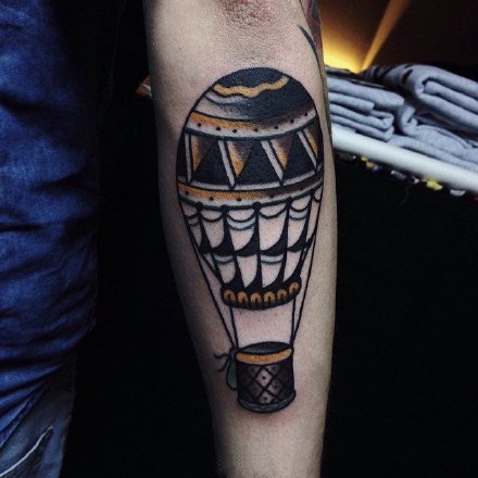 一组男生oldschool风格纹身图案