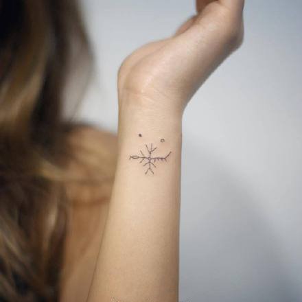 一组mini款的精致小清新纹身