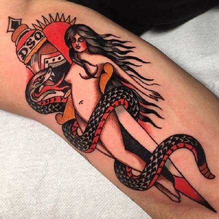 一组欧美oldschool纹身图案欣赏