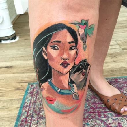 一组newschool风格的卡通纹身图案