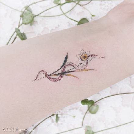 一组小清新好看纹身图案