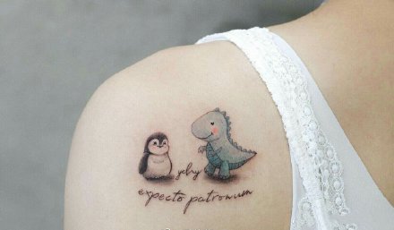 一组简单可爱的小清新纹身图案