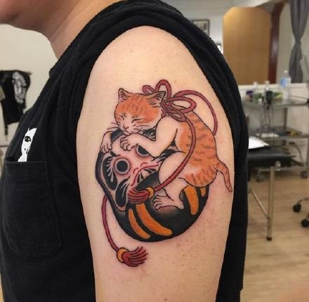 一组新日式彩绘纹身图案欣赏