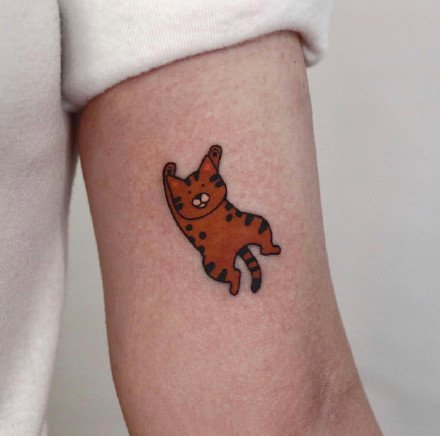 一组很可爱的小猫咪纹身图案