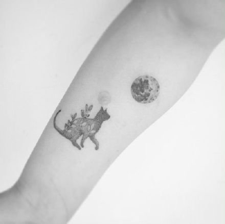 一组小清新简易纹身图案欣赏