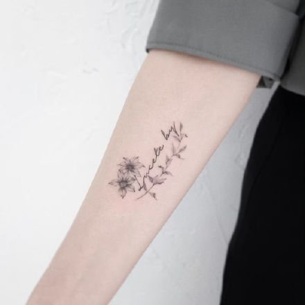 一组小清新简易纹身图案欣赏