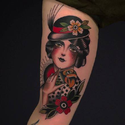 一组欧美女郎纹身图案欣赏