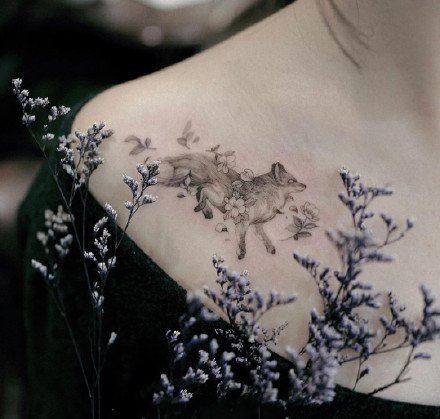 一组适合女生的清新纹身图案