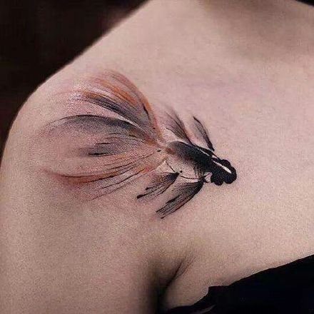 一组中国风水墨纹身图案欣赏