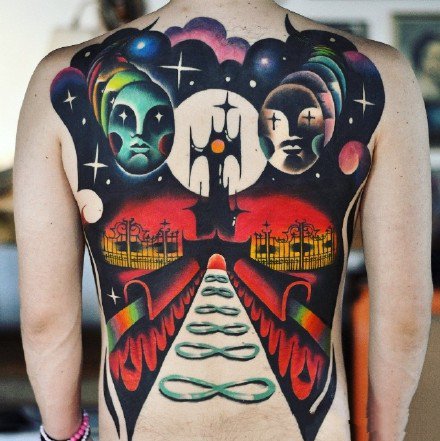 一组创意色彩纹身图案欣赏