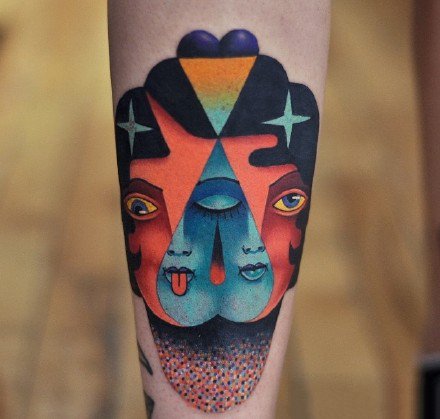 一组创意色彩纹身图案欣赏