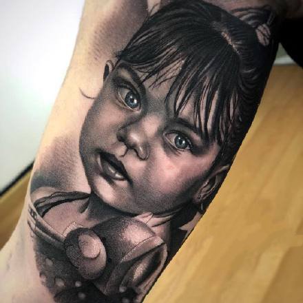 一组酷酷的欧美黑灰纹身图案