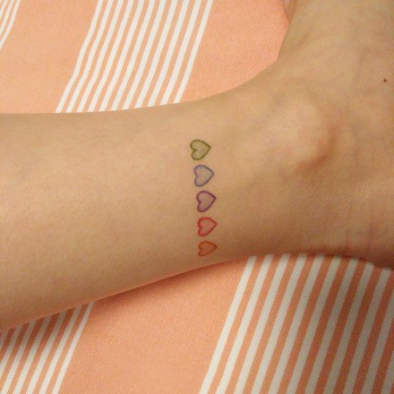 一组超可爱小清新彩色纹身