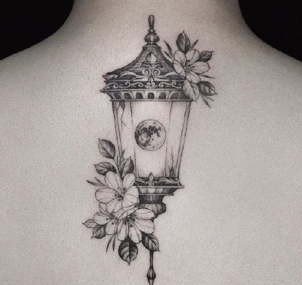 一组素描花纹身图案欣赏