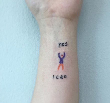 一组小清新夏日风情纹身图案