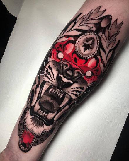 一组newschool霸气的纹身图案