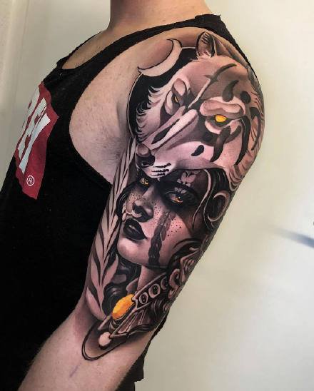 一组newschool霸气的纹身图案