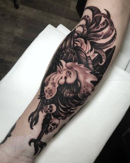 一组newschool霸气的纹身图案